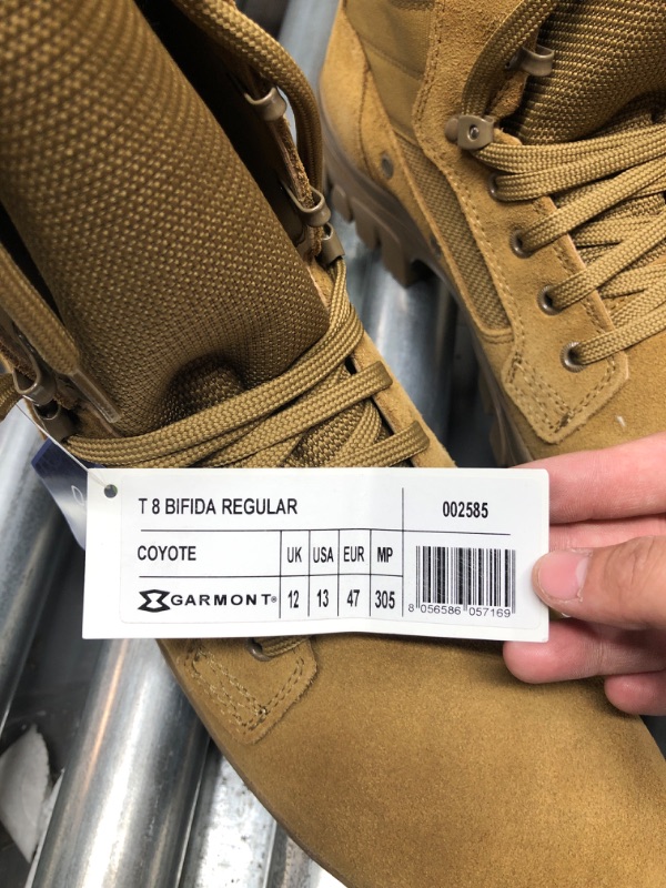 Photo 1 of GARMONT T 8 Combat Boots for Men and Women, AR670-1 Compliant, Military and Tactical Footwear, Anthem, NFS, Bifida, Extreme, LE, Athena 14 Women/13 Men Bifida Coyote