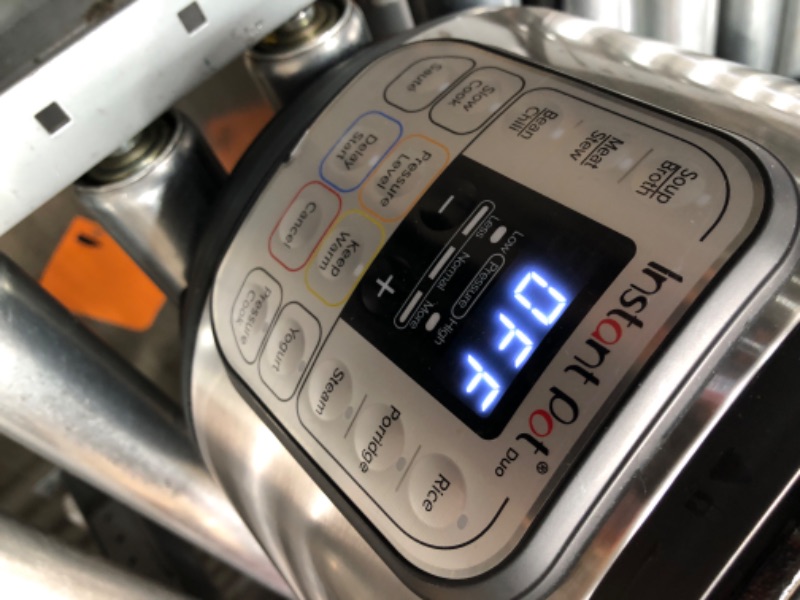 Photo 1 of **USED**
Instant Pot Duo 7-in-1 Electric Pressure Cooker, Slow Cooker, Rice Cooker, Steamer, Sauté, Yogurt Maker, Warmer & Sterilizer, Includes App With Over 800 Recipes, Stainless Steel, 3 Quart 3QT Duo
**USED, MISSING PARTS*