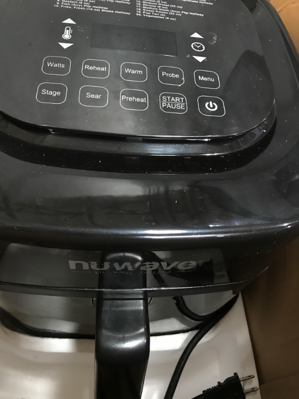 Photo 3 of NUWAVE Brio 7-in-1 Air Fryer Oven, 7.25-Quart with One-Touch Digital Controls, Non-Stick Air Circulation Riser & Reversible Rack Included 7.25-Quart Black