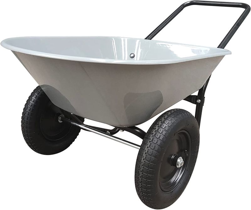 Photo 1 of ***BUCKET ONLY*** Two Wheel Poly Tray Wheelbarrow, 5 Cubic Foot
