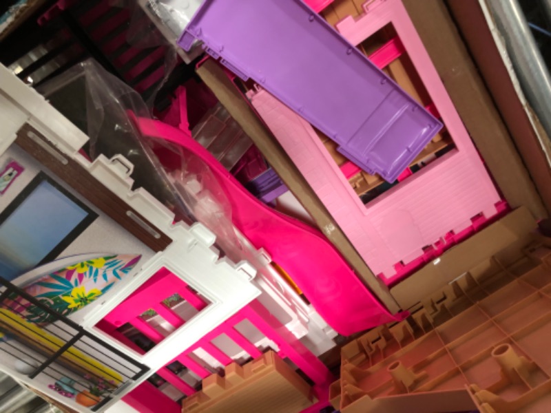 Photo 2 of Barbie Dreamhouse Doll House Playset Barbie House with 75+ Accesssories Wheelchair Accessible Elevator Pool, Slide and Furniture