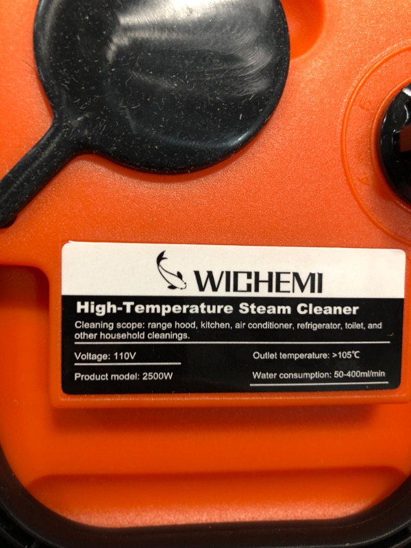 Photo 2 of 
Car Steamer for Auto Detailing, WICHEMI 110V 2500W Handheld Steam Cleaner with 1350ML Water Tank, Portable Electric steamer for cleaning Machine Auto Pumping for Home Use, Car Detailing, couch, Kitchen and Furniture
