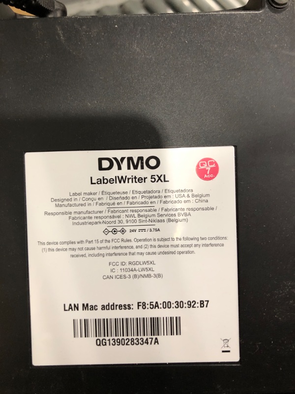 Photo 3 of DYMO LabelWriter 5XL Label Printer, Automatic Label Recognition, Prints Extra-Wide Shipping Labels (UPS, FedEx, USPS) from Amazon, eBay, Etsy, Poshmark, and More, Perfect for eCommerce Sellers LabelWriter 5XL Thermal Label Printers