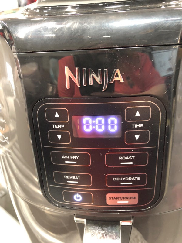 Photo 3 of ***PARTS ONLY*** Ninja AF101 Air Fryer that Crisps, Roasts, Reheats, & Dehydrates, for Quick, Easy Meals, 4 Quart Capacity, & High Gloss Finish, Black/Grey 4 Quarts