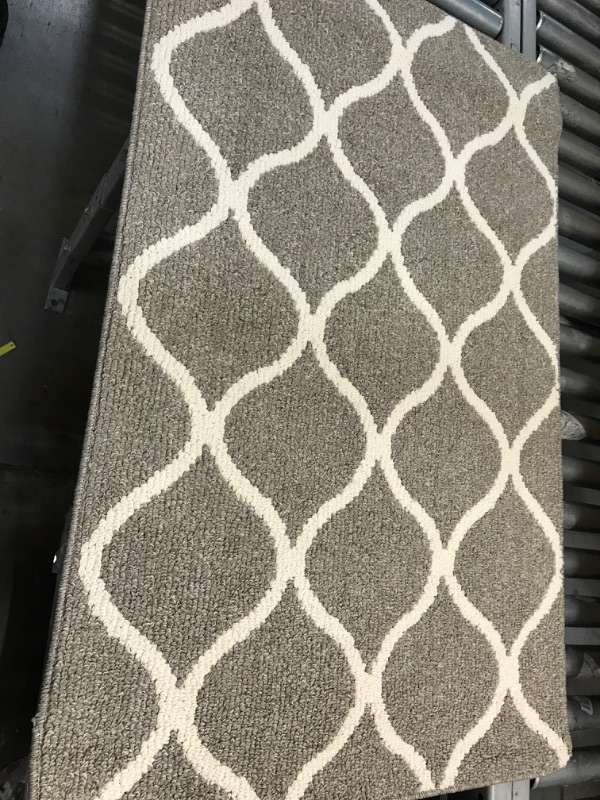 Photo 1 of 2'6''x4' Non slip Area Rug Grey