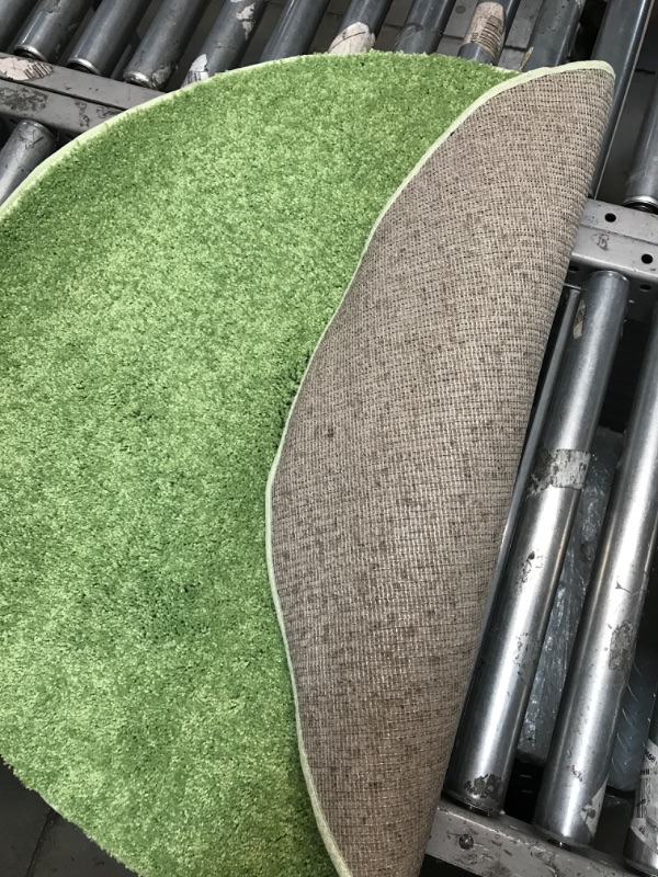 Photo 2 of 3'x3' Green Round Mat