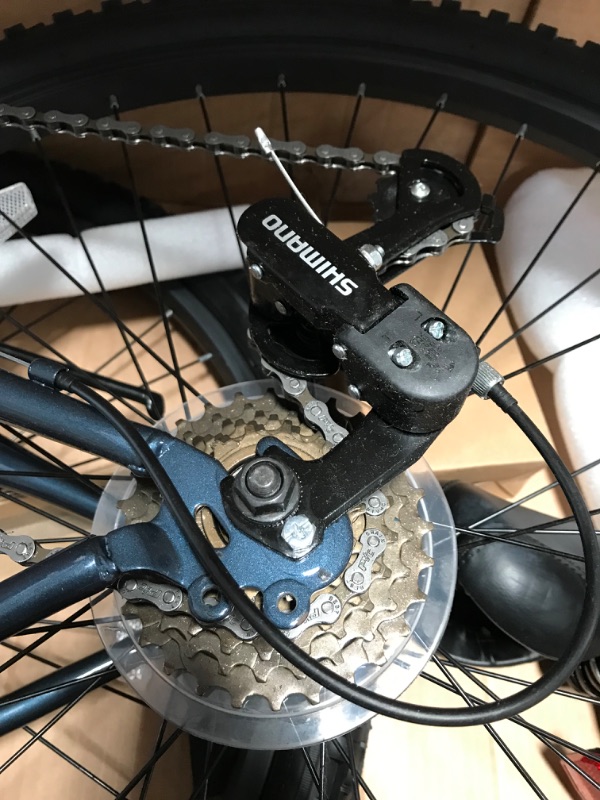 Photo 8 of **MINOR SHIPPING DAMAGE, POSSIBLY MISSING HARDWARE**Huffy Hardtail Mountain Bike, Stone Mountain 26 inch, 21-Speed, Lightweight, Dark Blue
