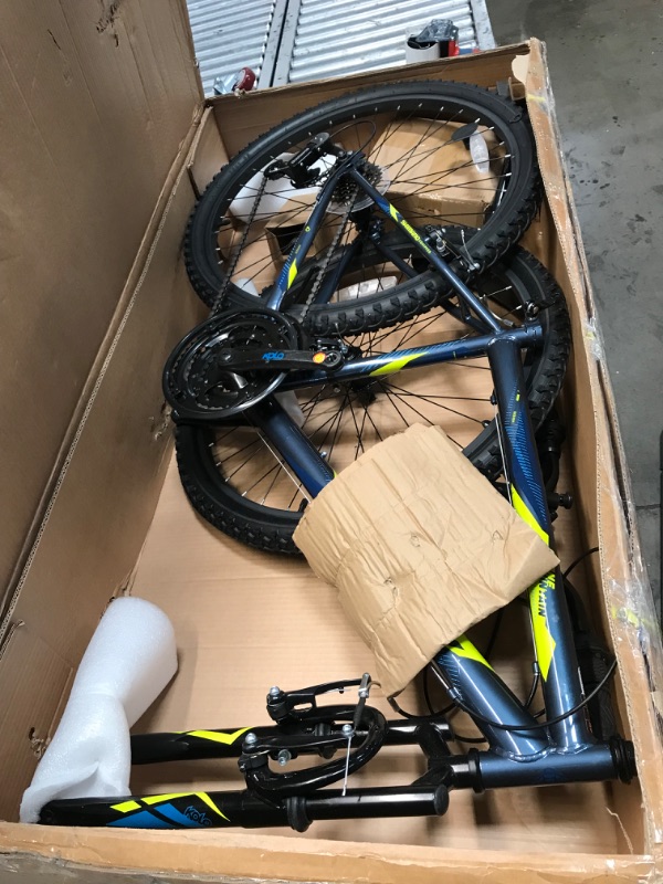 Photo 2 of **MINOR SHIPPING DAMAGE, POSSIBLY MISSING HARDWARE**Huffy Hardtail Mountain Bike, Stone Mountain 26 inch, 21-Speed, Lightweight, Dark Blue
