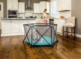 Photo 1 of **MINOR TEAR & WEAR**Regalo My Portable Play Yard Indoor and Outdoor, Washable, Aqua, 6-Panel, 48 Inch
