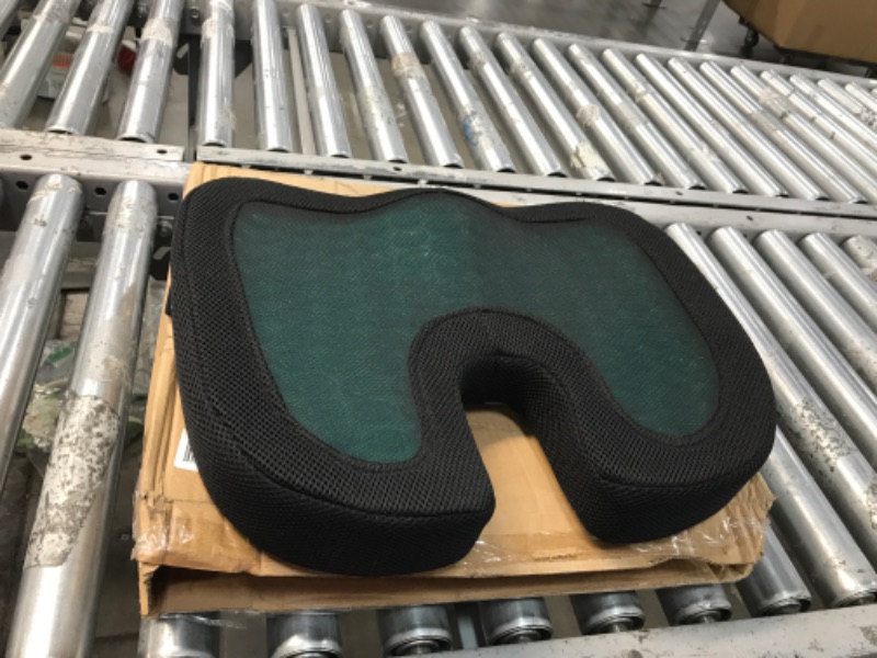 Photo 1 of Amazon Basics Gel Enhanced Memory Foam Seat Cushion for Office Chair Seat Cushion Gel Memory Foam