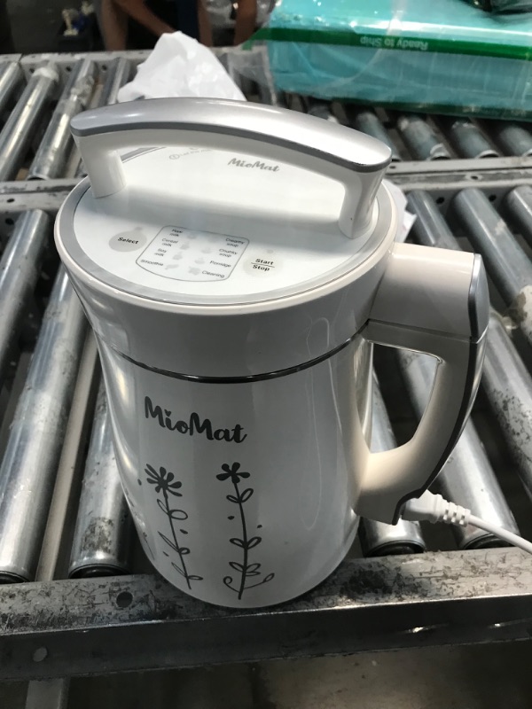 Photo 4 of **NOT FUNCTIONAL**MioMat 8in1 Plant-based Milk Maker | Soy Milk, Almond milk, Nut Milk, Oat Milk, Cashew Milk | + Soups, Porridges and Smoothies | FREE Recipe Book | Self-Cleaning | Raw Milk Program | Stainless Steel
