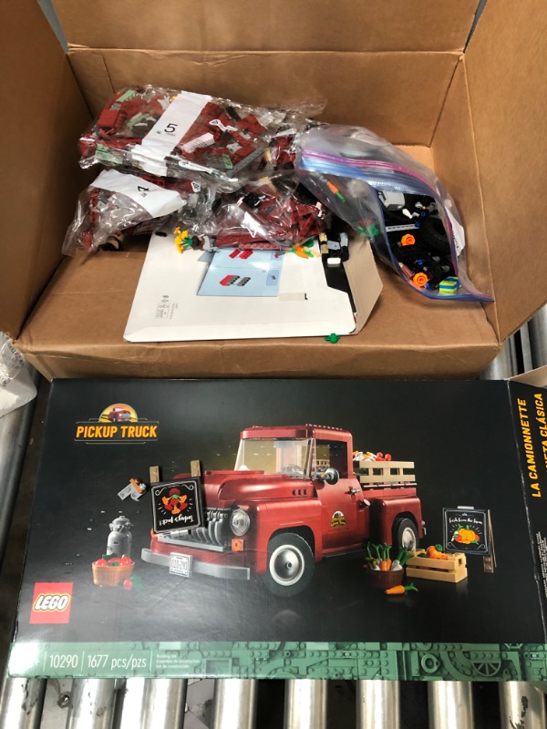 Photo 1 of *incomplete* LEGO Icons Pickup Truck 10290 Building Set for Adults (1677 Pieces) Frustration-Free Packaging