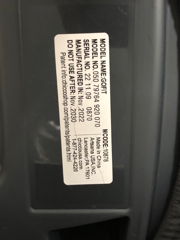 Photo 1 of Chicco GoFit Backless Booster Car Seat, Travel Booster Seat for Car, Portable Car Booster Seat for Children 40-110 lbs. | Coral/Orange