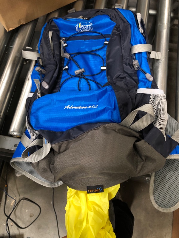 Photo 2 of Blue Traveler 40L hiking back pack with rain cover