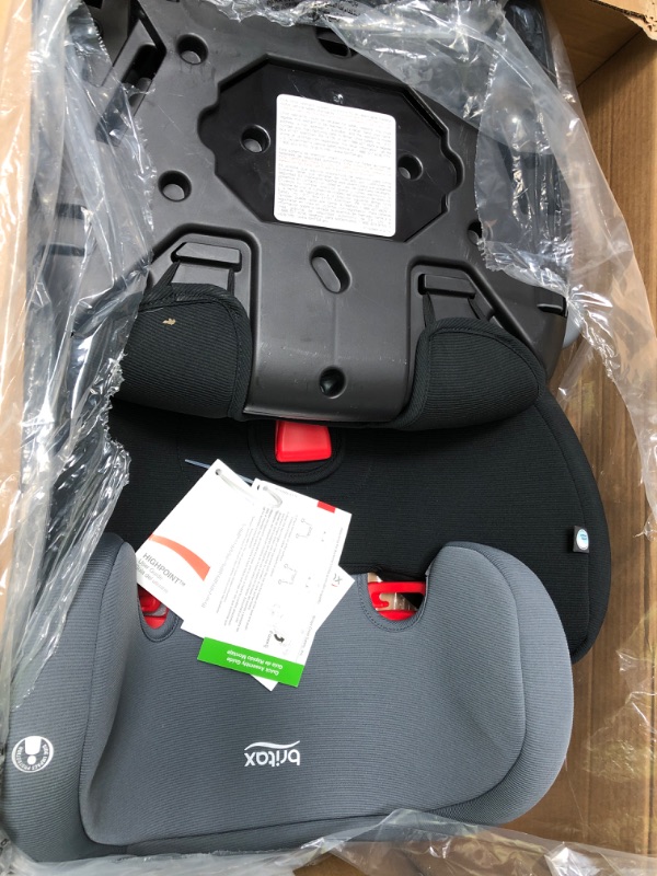 Photo 2 of Britax Highpoint Backless Belt-Positioning Booster Seat, SafeWash Black Ombre