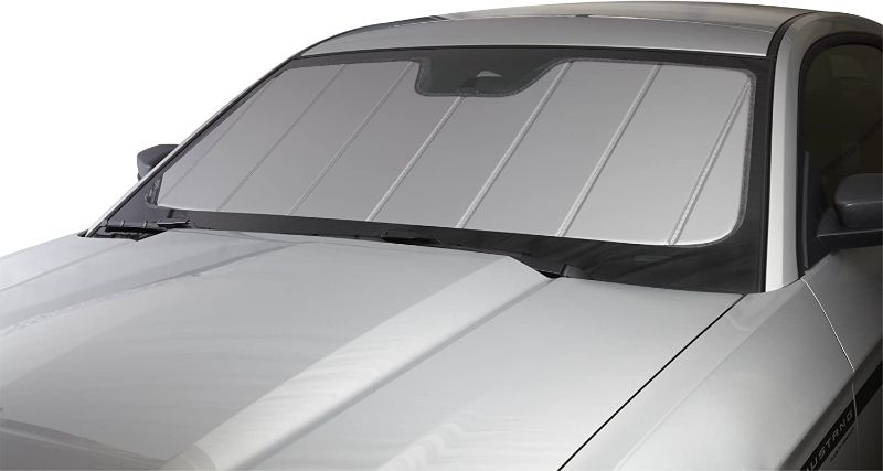 Photo 1 of Covercraft UVS100 Custom Sunscreen | UV11696SV | Compatible with Select Toyota Highlander Models, Silver
