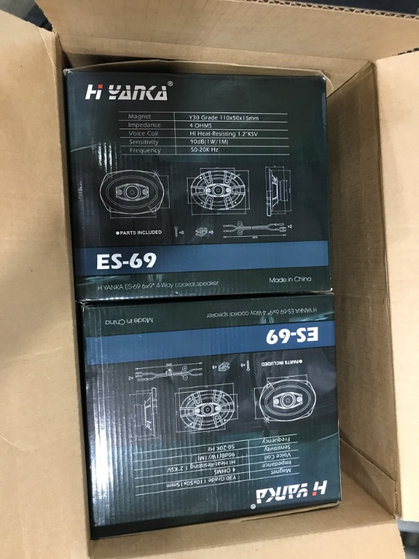 Photo 2 of  H YANKA 6x9 Car Speakers,500 Watt Max 4-Way 6x9 Speakers, Professional 6x9 Speakers?Truck Speakers?Speakers for Car?Speakers Car Audio?6 by 9 Speakers?Max Box Car Set?Auto Speakers?1 Pair? Car Coaxial Speakers 6x9 Car Speakers (2 pack)