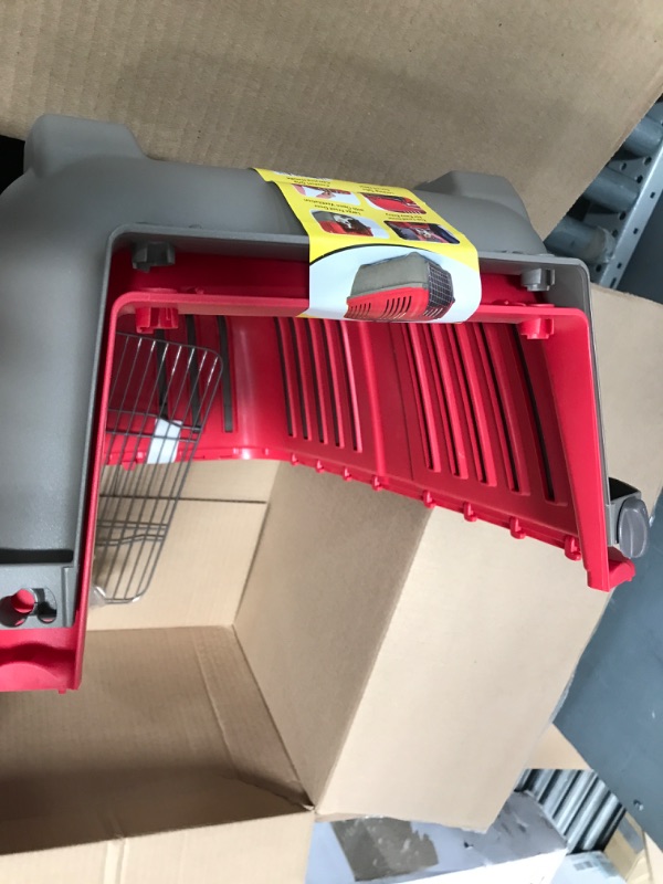 Photo 3 of ***Piece are loose in box, unknown if anything is missing.***
Midwest Spree Travel Pet Carrier, Dog Carrier Features Easy Assembly and Not The Tedious Nut & Bolt Assembly of Competitors, Ideal for Small Dogs & Cats Red Two-Door, 24-Inch Small Dog Breeds
