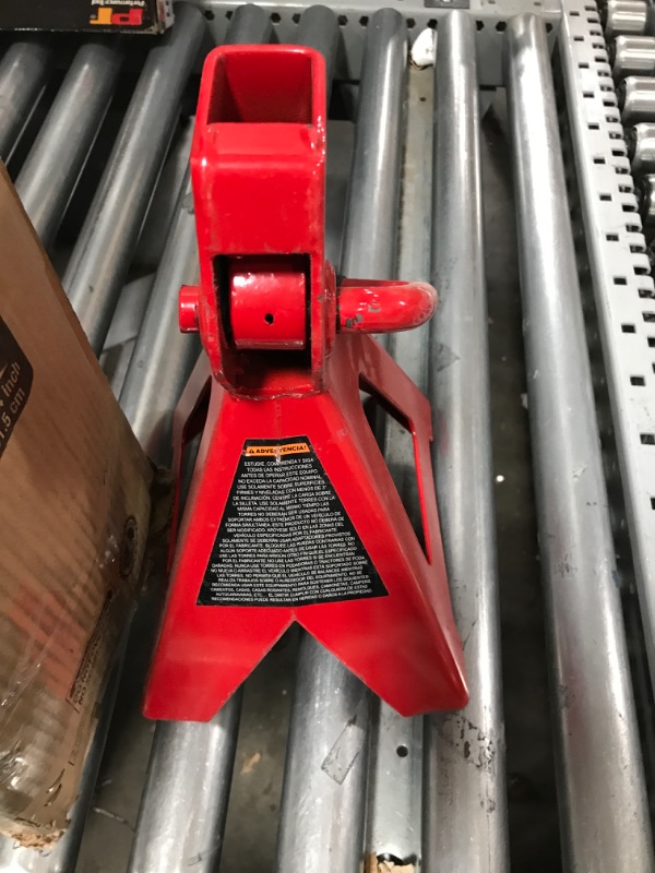 Photo 2 of BIG RED T43006 Torin Steel Jack Stands (Fits: SUVs and Extended Height Trucks): 3 Ton (6,000 lb) Capacity, Red, 1 Pair