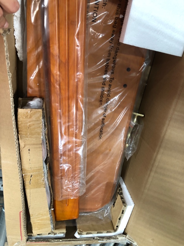 Photo 1 of GSE Floor Stand Billiard Pool Cue Racks Only, Holds 10 Pool Cue Sticks, 2 Drink Holders, Billiard Ball Racks and Full Set of Pool Balls (Oak) Floor Stand Rack Oak