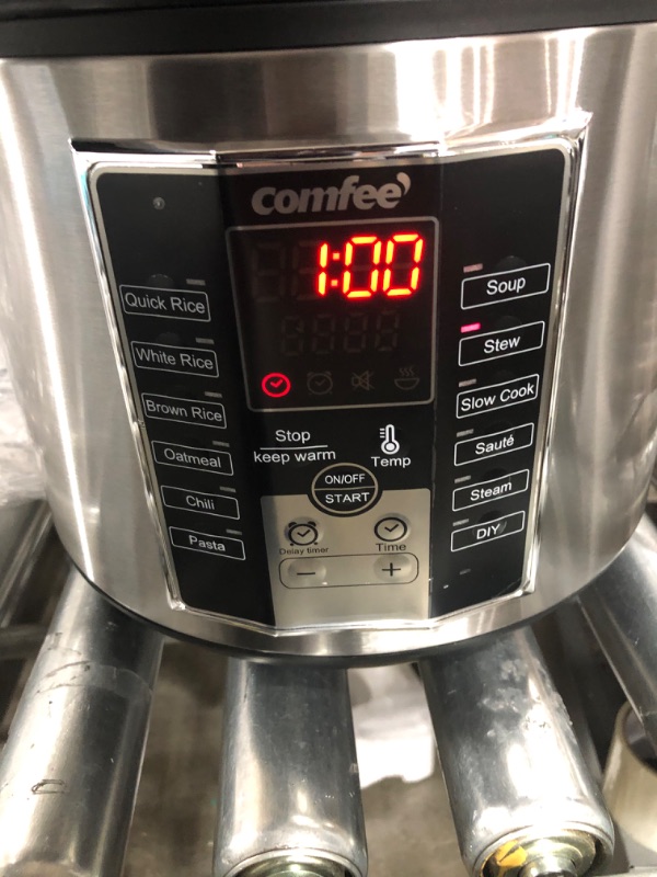 Photo 5 of COMFEE' Rice Cooker, Slow Cooker, Steamer, Stewpot, Saute All in One (12 Digital Cooking Programs) Multi Cooker (5.2Qt ) Large Capacity, 24 Hours Preset & Instant Keep Warm Professional 20-cup cooked/10-cup uncooked