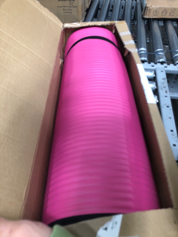 Photo 2 of Amazon Basics 1/2-Inch Extra Thick Exercise Yoga Mat Pink Yoga Mat