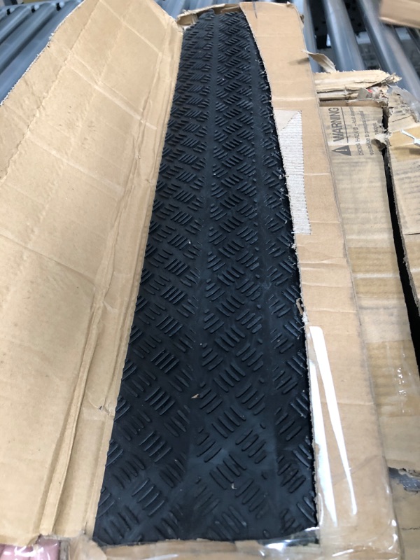 Photo 2 of Durable Cable Protection Ramp Cover - Supports 11000lbs Single Channel Heavy Duty Hose and Cord Track Floor Protection, 39.4” x 5.11” x 0.78” Cable Concealer for Indoor Outdoor Use - Pyle PCBLCO101BK