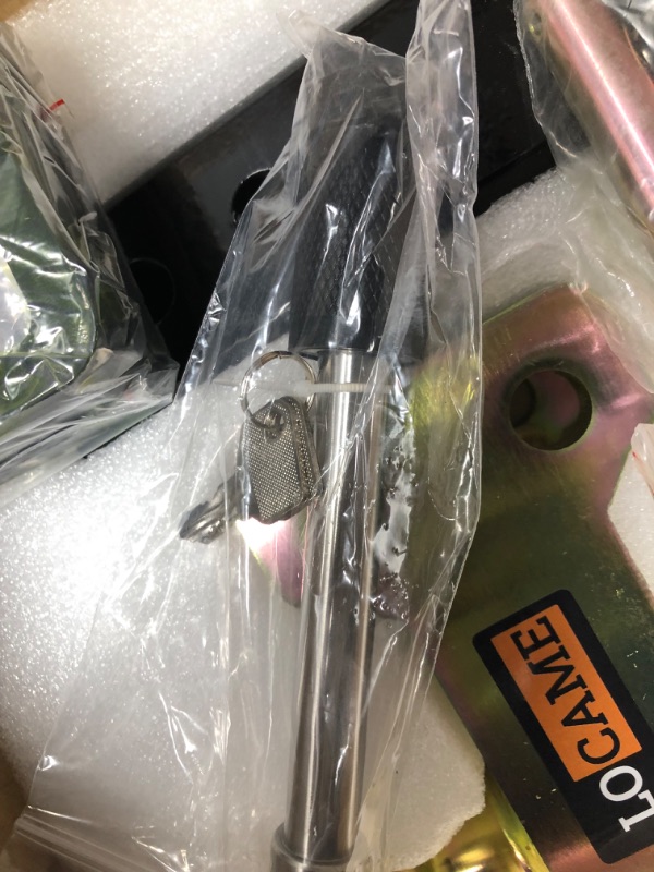 Photo 1 of LOCAME Adjustable Trailer Hitch, Fits 2.5-Inch Receiver, 6-Inch Drop/Rise Drop Hitch, 21000LBS GTW, Tow Hitch for Heavy Duty Truck with Double Pins, Solid Ball Mount, LC0012 6 Inch Drop Hitch