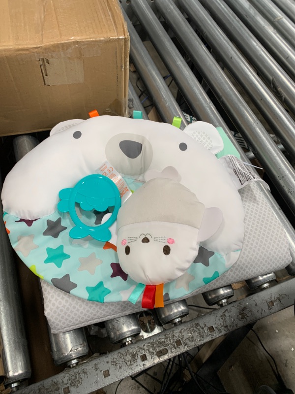 Photo 1 of Bright Starts Tummy Time Prop & Play Activity Mat - Polar Bear, Ages Newborn +, 1 Count (Pack of 1)