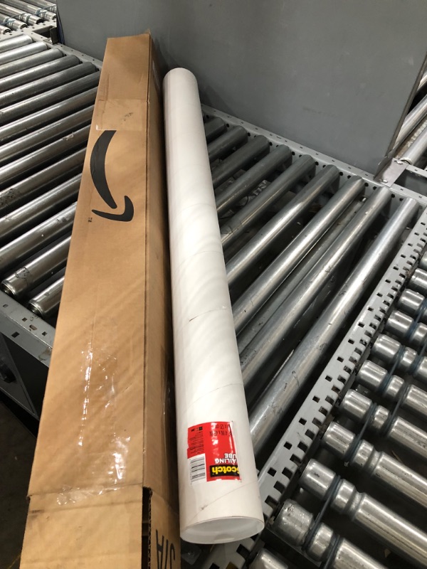 Photo 2 of Scotch Mailing Tube, 1 Tube, 4 in x 48 in, Perfect Protection for Mailing and Storing Rolled Items, White (7982) 4 x 48 Inches