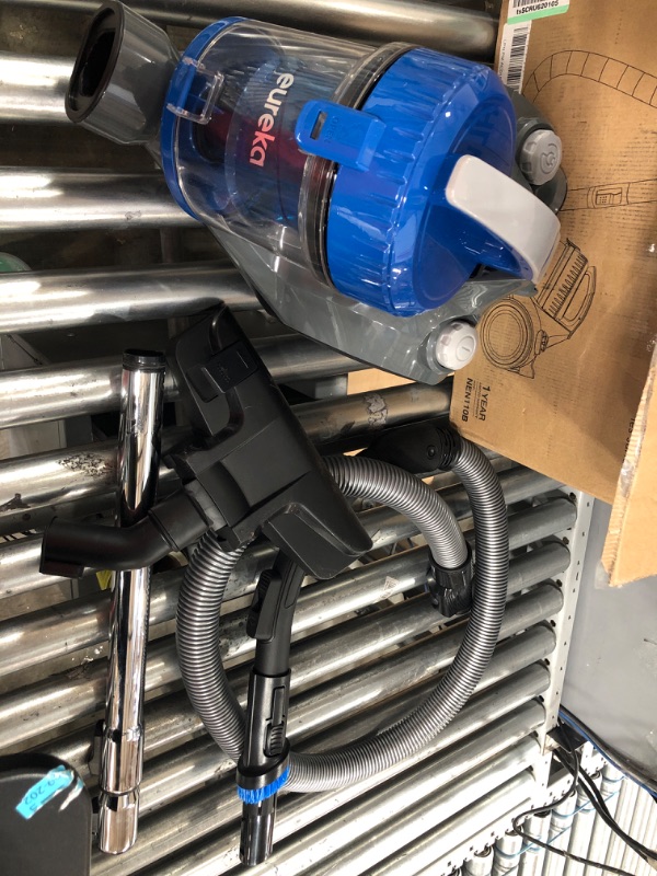 Photo 1 of EUREKA Whirlwind Bagless Canister Vacuum Cleaner, Lightweight Vac for Carpets and Hard Floors, w/Filter, Blue Bagless W/ Filter, Blue