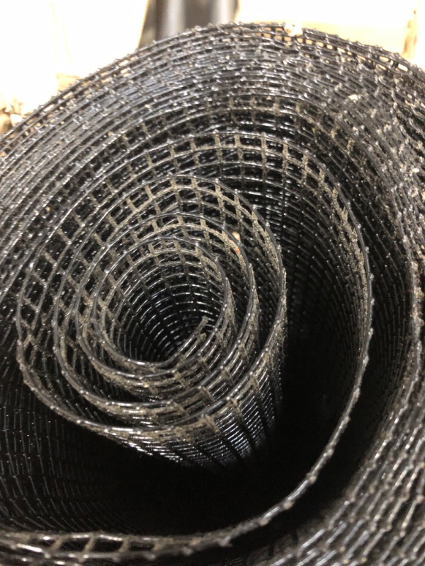 Photo 2 of 48'' x 50' 1/4inch Hardware Cloth 23 Gauge Black Vinyl Coated Welded Fence Mesh for Home and Garden Fence and Home Improvement Project (48'' x 50')