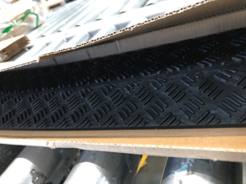 Photo 2 of Durable Cable Protection Ramp Cover - Supports 11000lbs Single Channel Heavy Duty Hose and Cord Track Floor Protection, 39.4” x 5.11” x 0.78” Cable Concealer for Indoor Outdoor Use - Pyle PCBLCO101BK