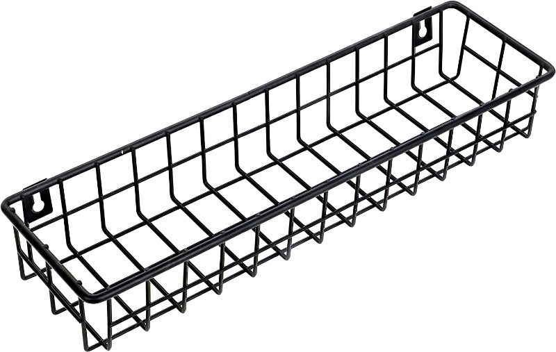 Photo 1 of 2 black wire shelf 12inx4in