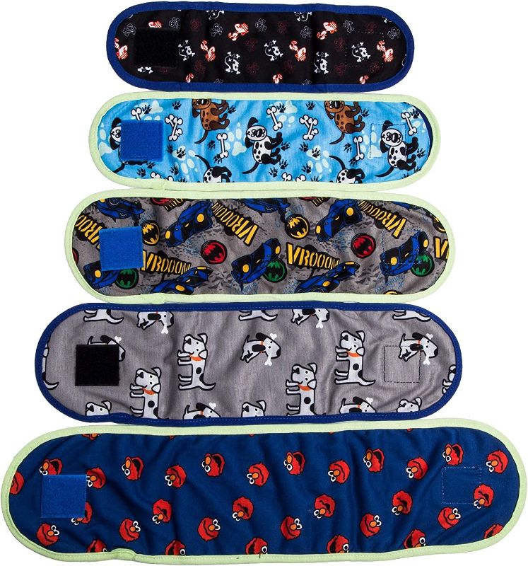 Photo 1 of  4 Pcs Reusable Dog Diapers and Belly Bands for Small Male Boy Dog Puppy