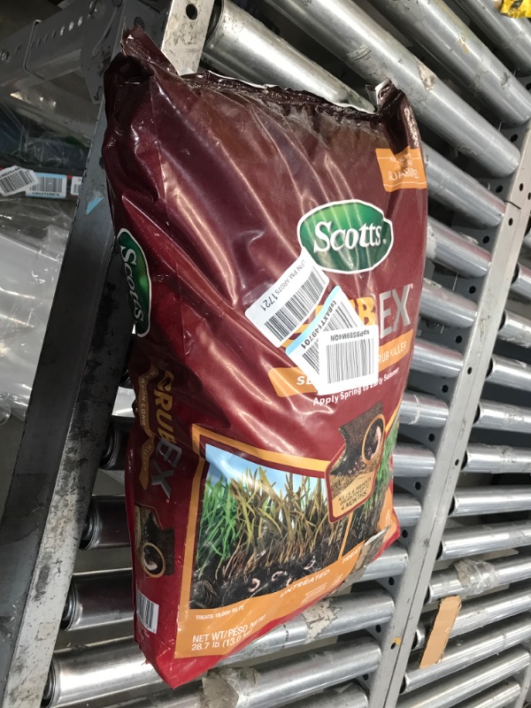 Photo 2 of Scotts GrubEx1 - Grub Killer for Lawns, Kills White Grubs, Sod Webworms and Larvae of Japanese Beetles & More, Lawn Treatment for Season Long Grub Control, Treats up to 10,000 sq. ft., 28.7 lb. 10,000 sq. ft. 10,000 sq. ft.