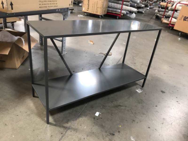 Photo 1 of 32"H x 54"L x 18"W Metal Graphite Console Table