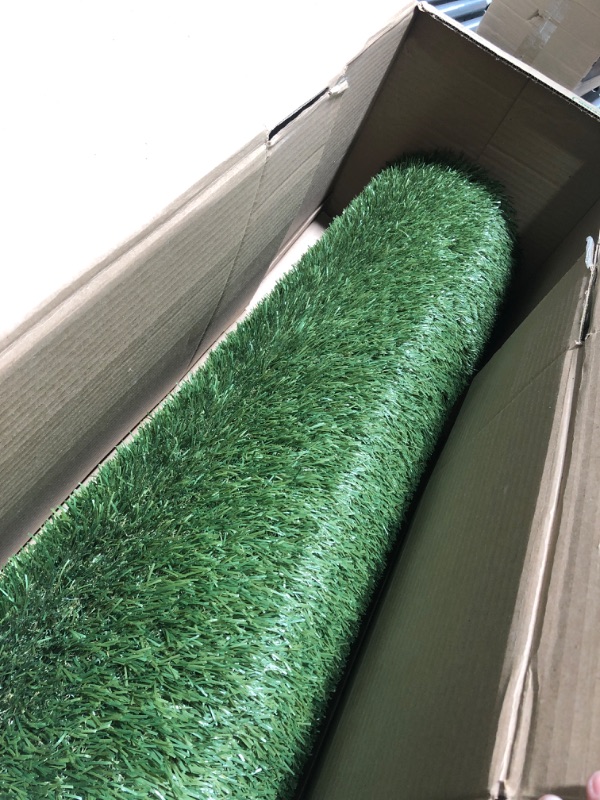 Photo 2 of  3 FT x 5 FT Artificial Grass, Realistic Fake Grass Deluxe Synthetic Turf Thick Lawn Pet Turf