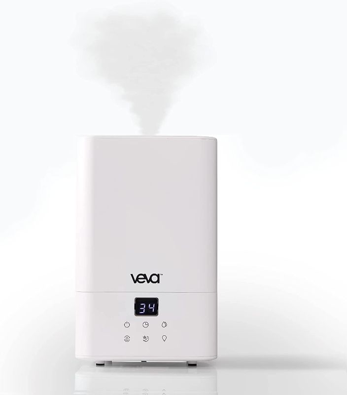 Photo 1 of VEVA Humidifiers for Bedroom Large Room 4.5L, Cool Mist Water Vaporizer Essential Oil Diffuser, Quiet Humidifiers for Baby, Covers up to 323 Sq. Ft.
