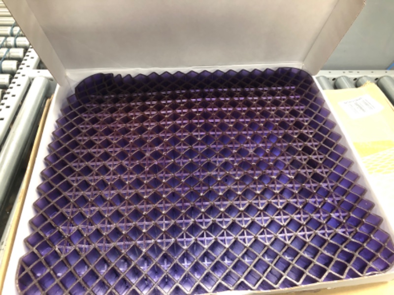 Photo 2 of Purple Royal Seat Cushion - Seat Cushion for The Car Or Office Chair - Temperature Neutral Grid