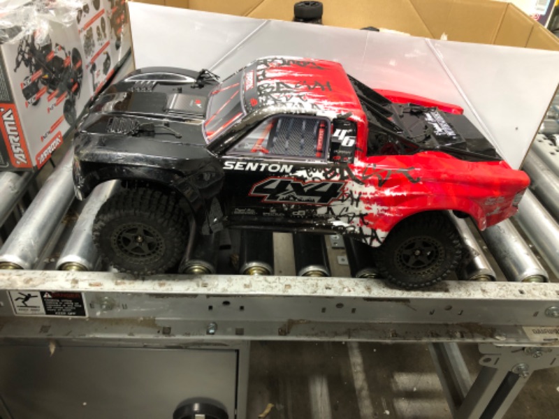 Photo 2 of ARRMA 1/10 SENTON 4X4 V3 3S BLX Brushless Short Course Truck RTR (Transmitter and Receiver Included, Batteries and Charger Required ), Red, ARA4303V3T2