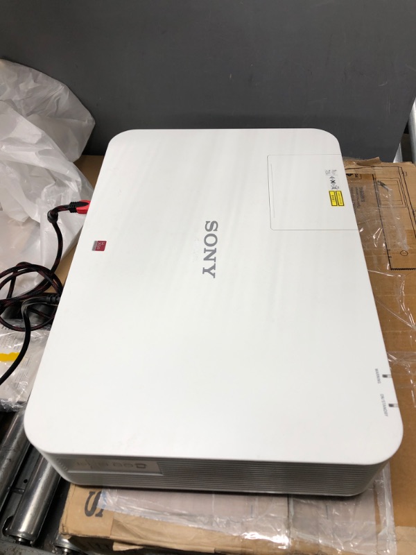 Photo 1 of **PARTS ONLY**
(NEEDS PROFESSIONAL REPAIR)Sony VPL-PWZ10 5,000 Lumens WXGA Laser Light Source Projector – Includes HDMI Cable + Microfiber Cleaning Cloth