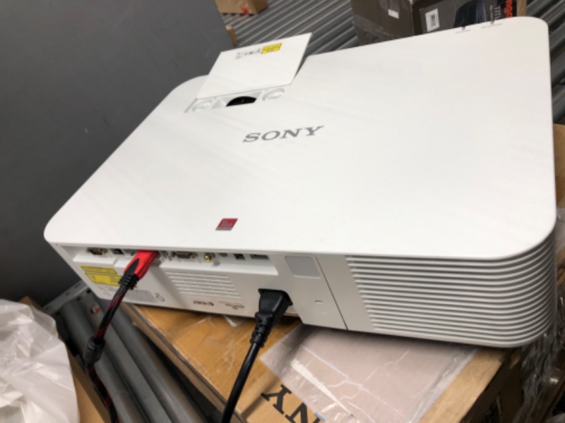 Photo 3 of (NEEDS PROFESSIONAL REPAIR)Sony VPL-PWZ10 5,000 Lumens WXGA Laser Light Source Projector – Includes HDMI Cable + Microfiber Cleaning Cloth