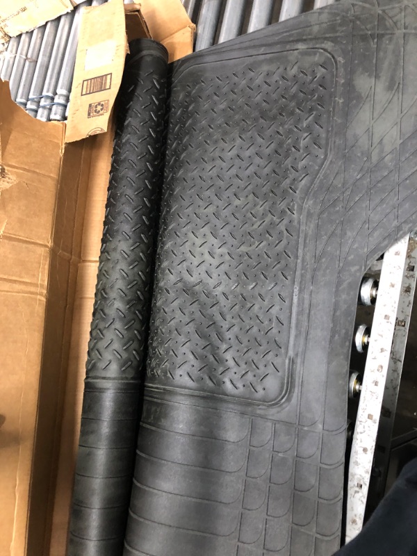 Photo 4 of FH Group F16400BLACK Universal Fit all season protection Black Automotive Cargo Mat/Trunk Liner fits most Cars, SUVs, and Trucks (Trimmable, Large Size 44"L x 54.5"W)