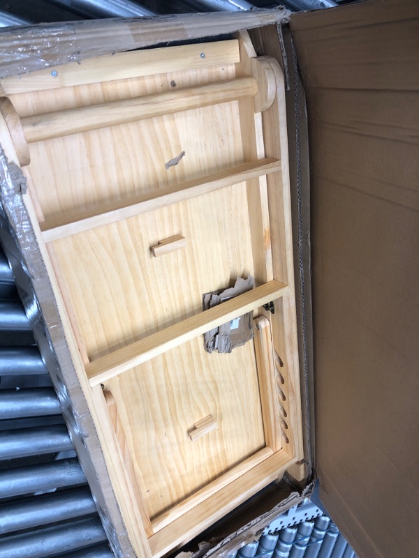 Photo 1 of INFIVIVI Dog Ramp, Upgrade Folding Dog Ramp for Bed/Couch/Car, Non-Slip Pet Ramps for Small Dogs /Older Dogs, 41”Long and 6 Adjustable Height from 12.5”to 25.5” Up to 200 Lbs(Wood,With Grooming Glove)