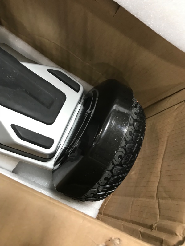 Photo 4 of **used item**
Gyroor 8.5" Off Road All Terrain Hoverboards, 10mph Speed & Max 12.5 Miles by 700W Motor, F1 Fastest Racing Hoverboard for Adults with Bluetooth Speak