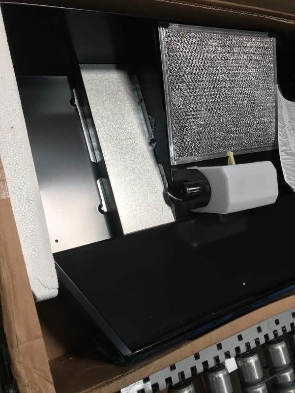 Photo 1 of Broan-NuTone 403023 B000UW02A6 30-inch Under-Cabinet Convertible Range Hood with 2-Speed Exhaust Fan and Light, Black 30-Inch Black