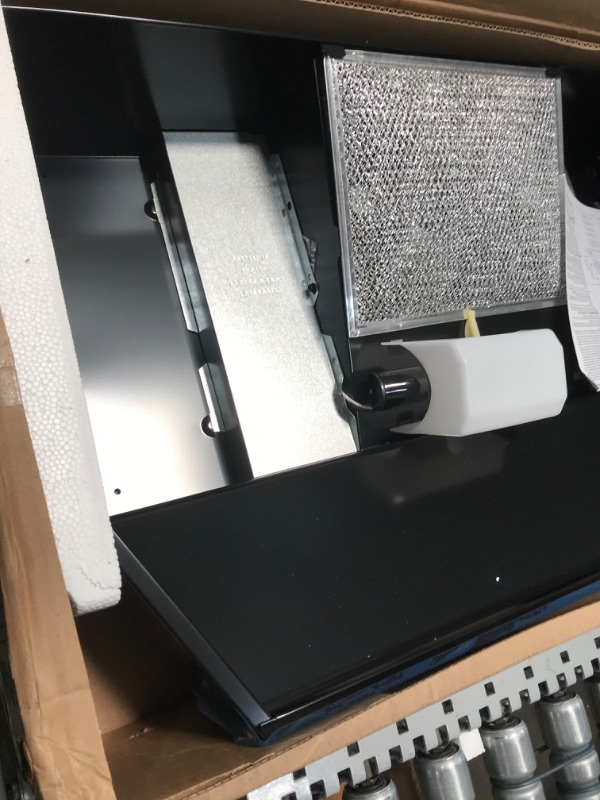 Photo 1 of Broan-NuTone 403023 B000UW02A6 30-inch Under-Cabinet Convertible Range Hood with 2-Speed Exhaust Fan and Light, Black 30-Inch Black