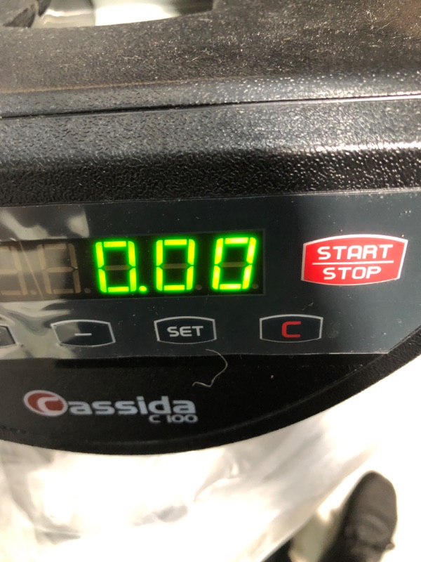 Photo 1 of Cassida C100 Electronic Coin Sorter/Counter, Countable Coins 1¢, 5¢, 10¢, 25¢, 250 Coins/min, 110 VAC & 6600 UV/MG – USA Business Grade Money Counter with UV/MG/IR Counterfeit Detection Coin Sorter + Money Counter 6600 UV/MG