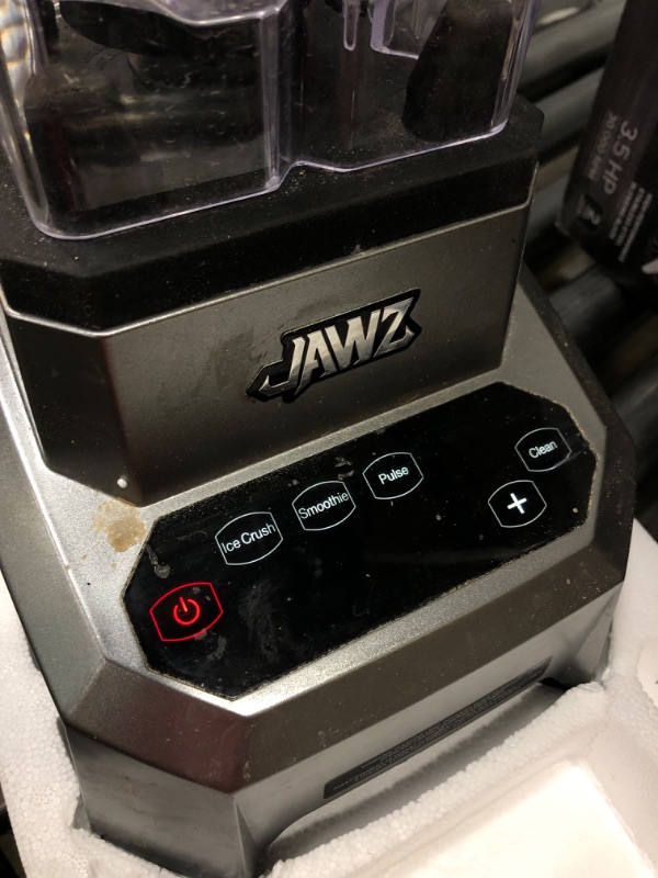 Photo 2 of ***SOLD FOR PARTS****NOT FUNCTIONAL****
JAWZ High Performance Blender, 64 Oz Professional Grade Countertop Blender, Juicer, Smoothie or Nut Butter Maker